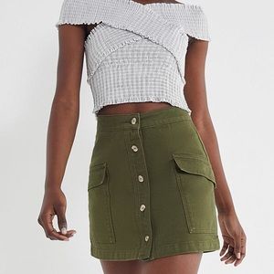 Urban Outfitters BDG Army Green A line Mini skirt